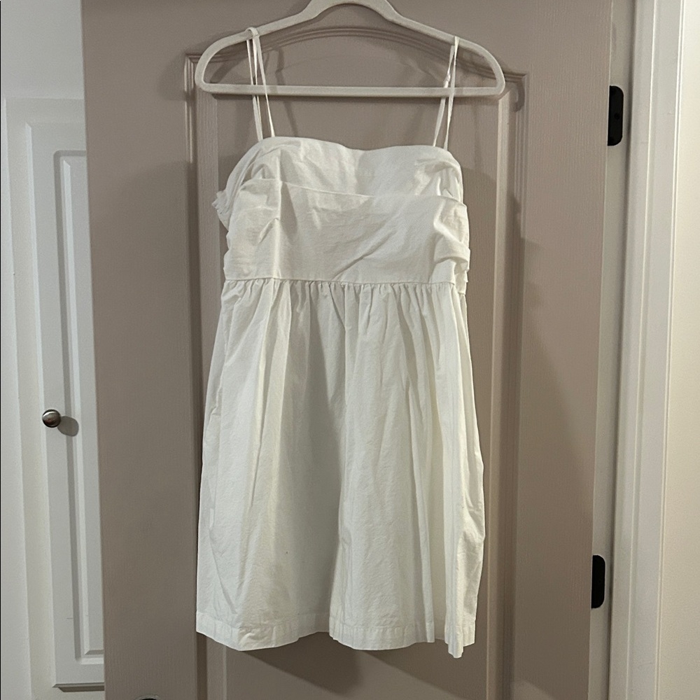 a new day White Strapless Summer Dress with Spaghetti Straps